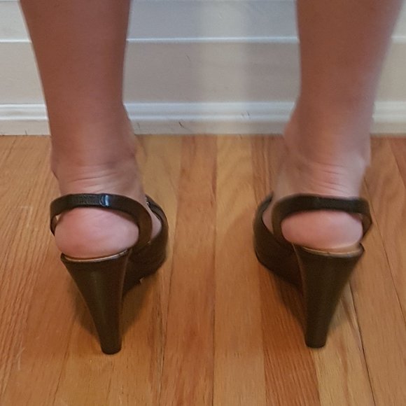 Michael Kors Leather Wedges - Picture 4 of 11
